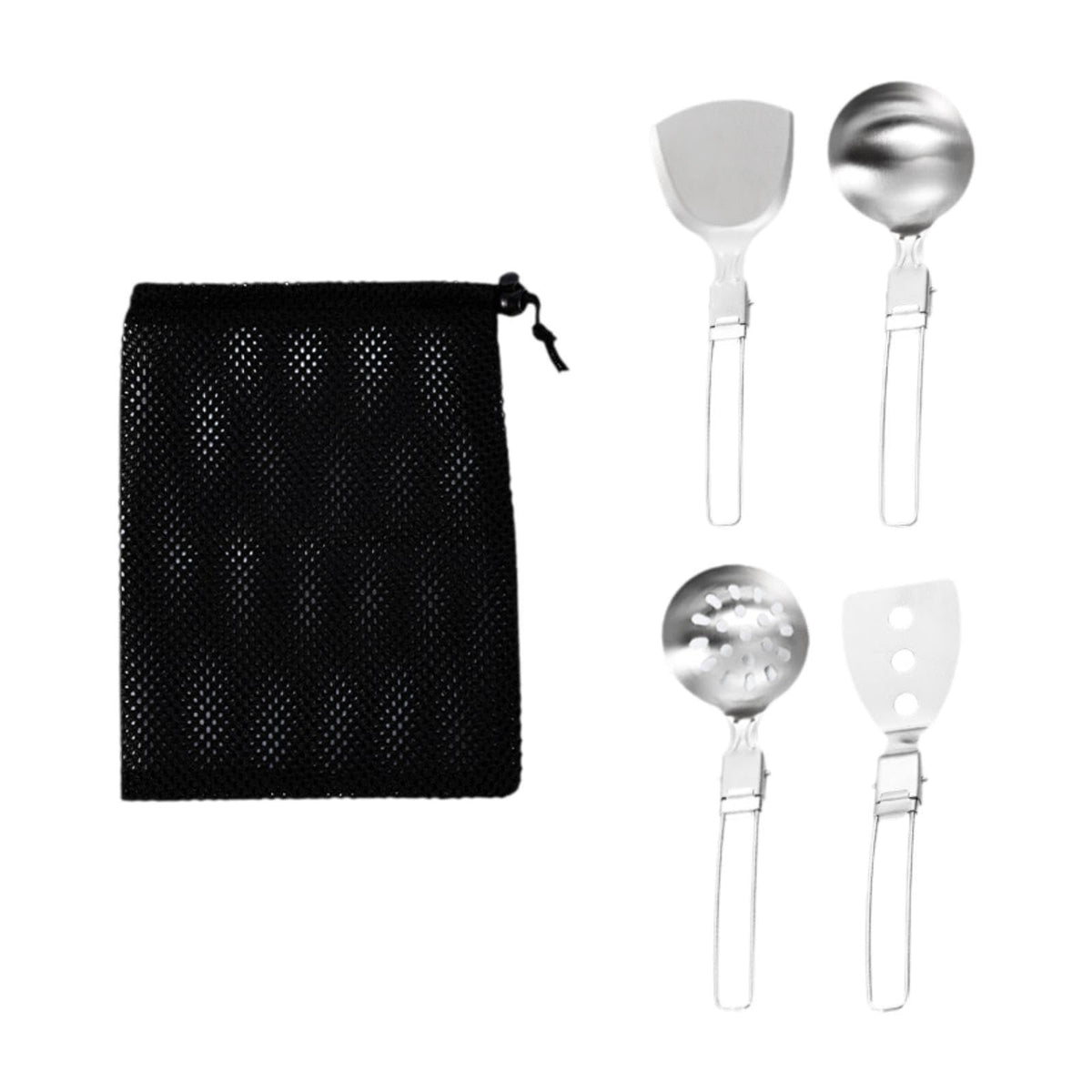 Calandis Camp Cooking Utensil Set Portable Kitchen Utensil Set for Rv 4Pcs | Camping Cooking Utensils | Camping Cooking Supplies