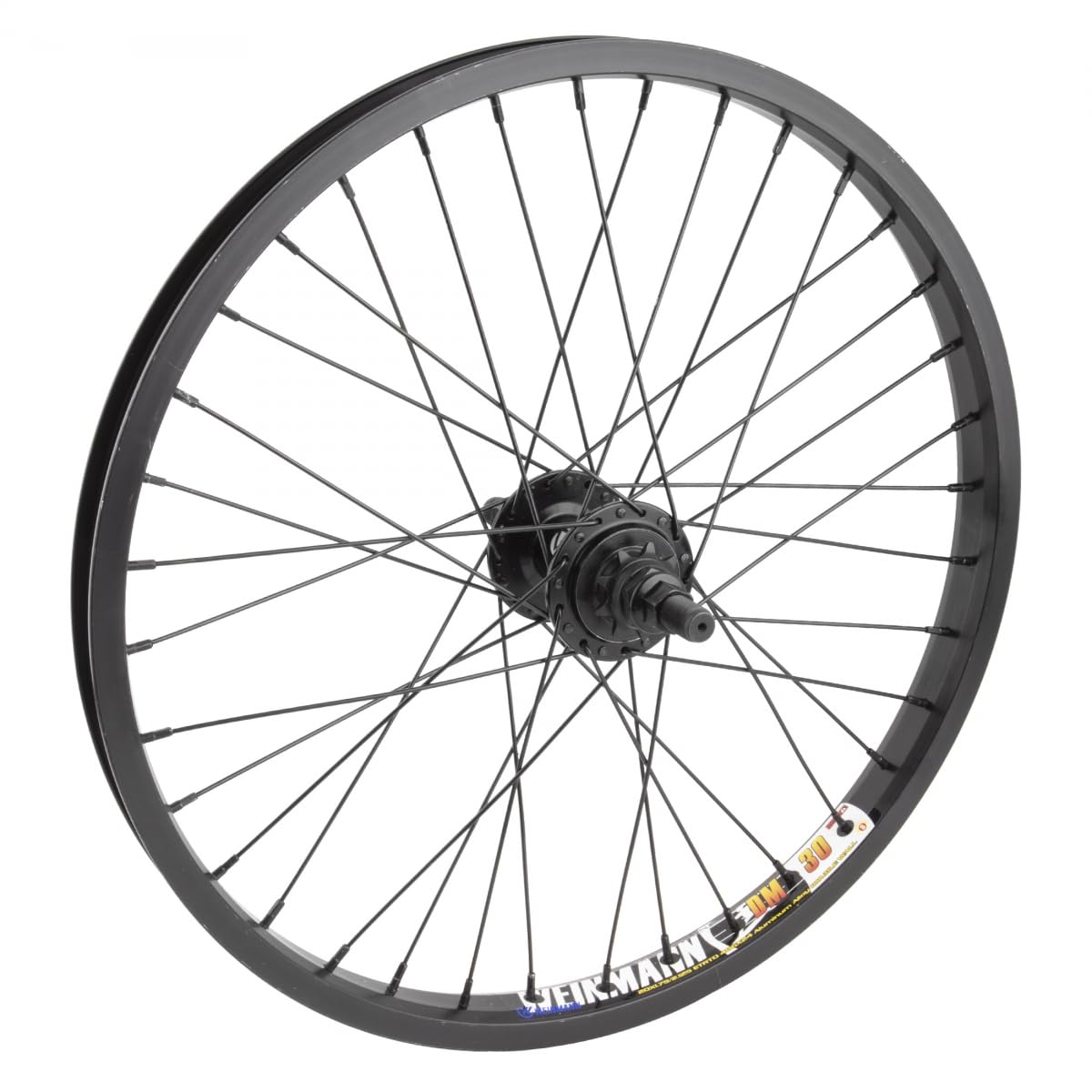 Weinmann DM30 BMX Rear Wheel - 20 x 1.75, 9T Driver Hub, 36H, Black