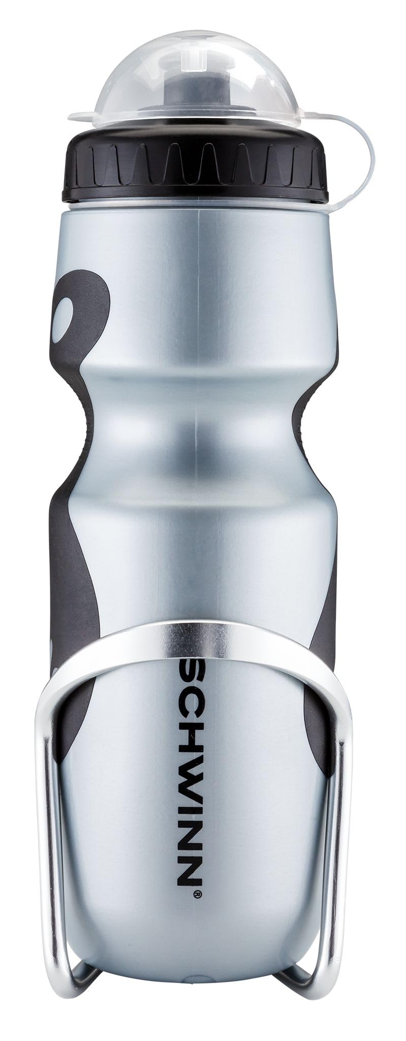 Schwinn Sport Water Bottle And Bottle Holder Combo, Holds 23 Oz Or 680 Ml, Bpa-Free Squeeze Sport Bottle, Easy To Attach Alloy C