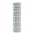 HEAVENGLOW EVA Hollow Foam Roller PVC Textured Foam Roller Massage Cylindrical, Pink Blue