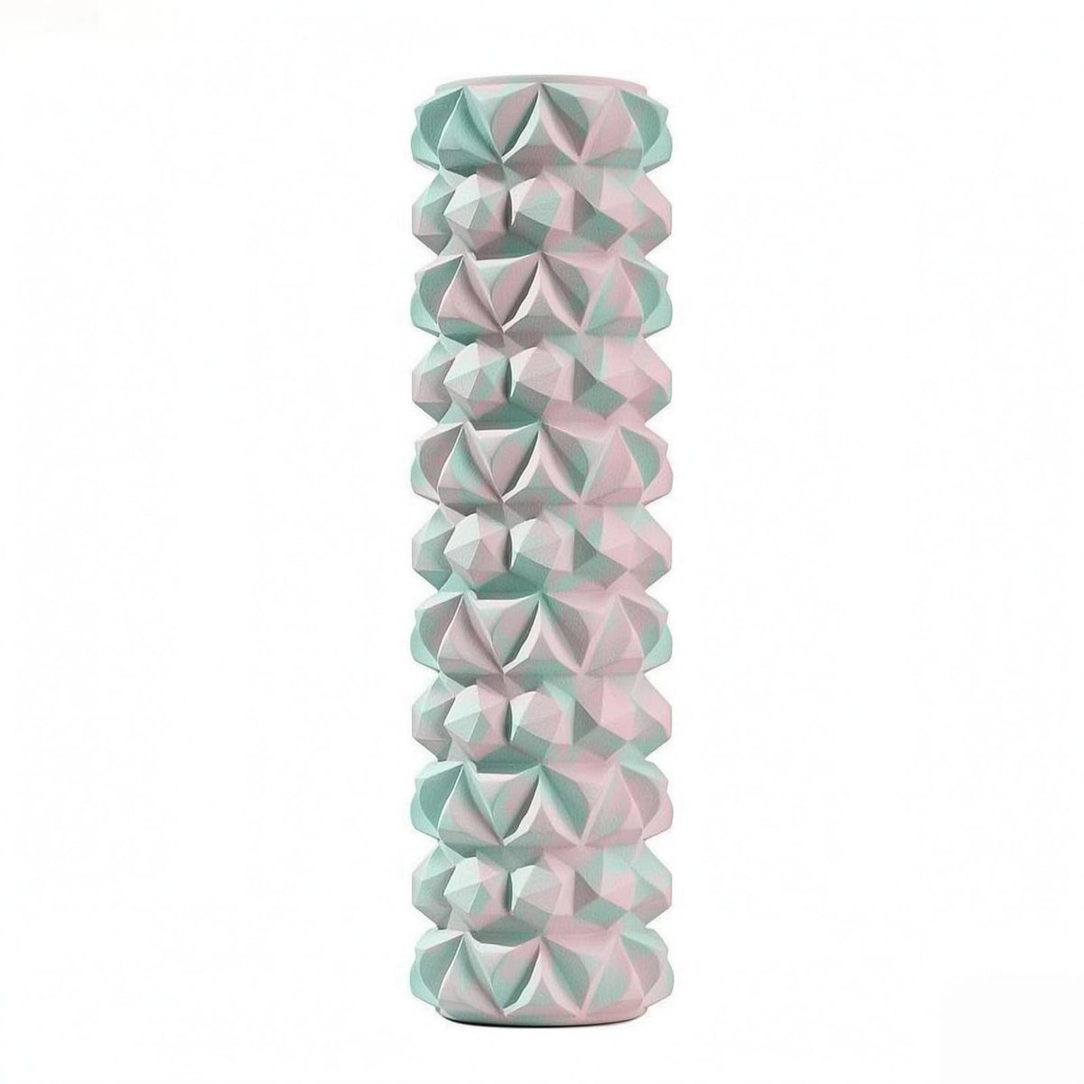HEAVENGLOW EVA Hollow Foam Roller PVC Textured Foam Roller Massage Cylindrical, Pink Blue