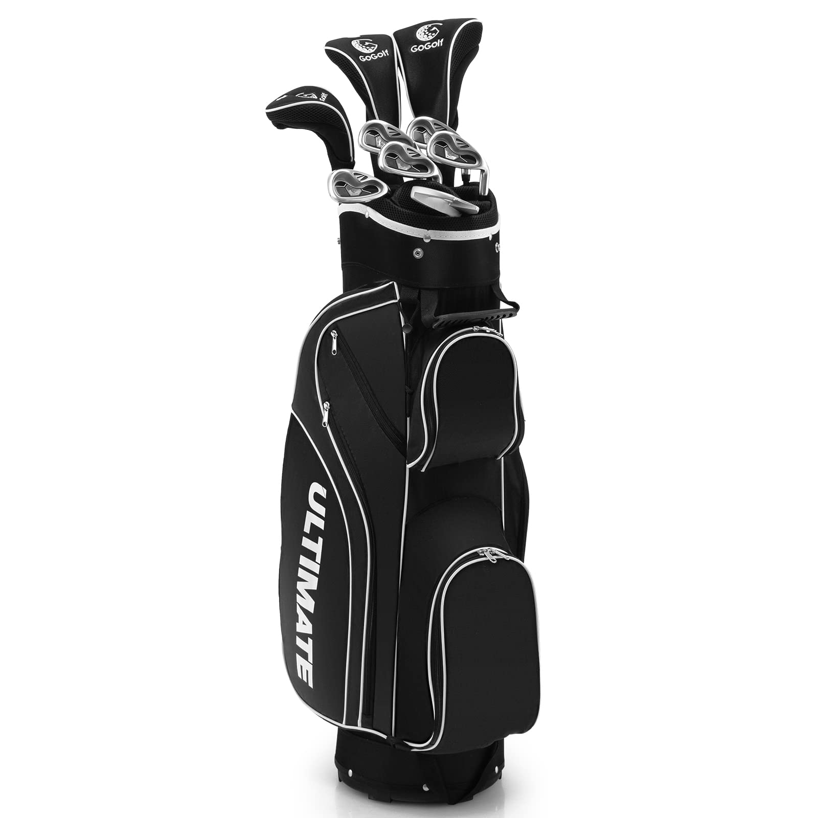 Tangkula 9/10 Pieces Women'S Complete Golf Clubs Set Right Hand, Includes 460Cc Alloy #1 Driver & #3 Fairway Wood & #4 Hybrid & 