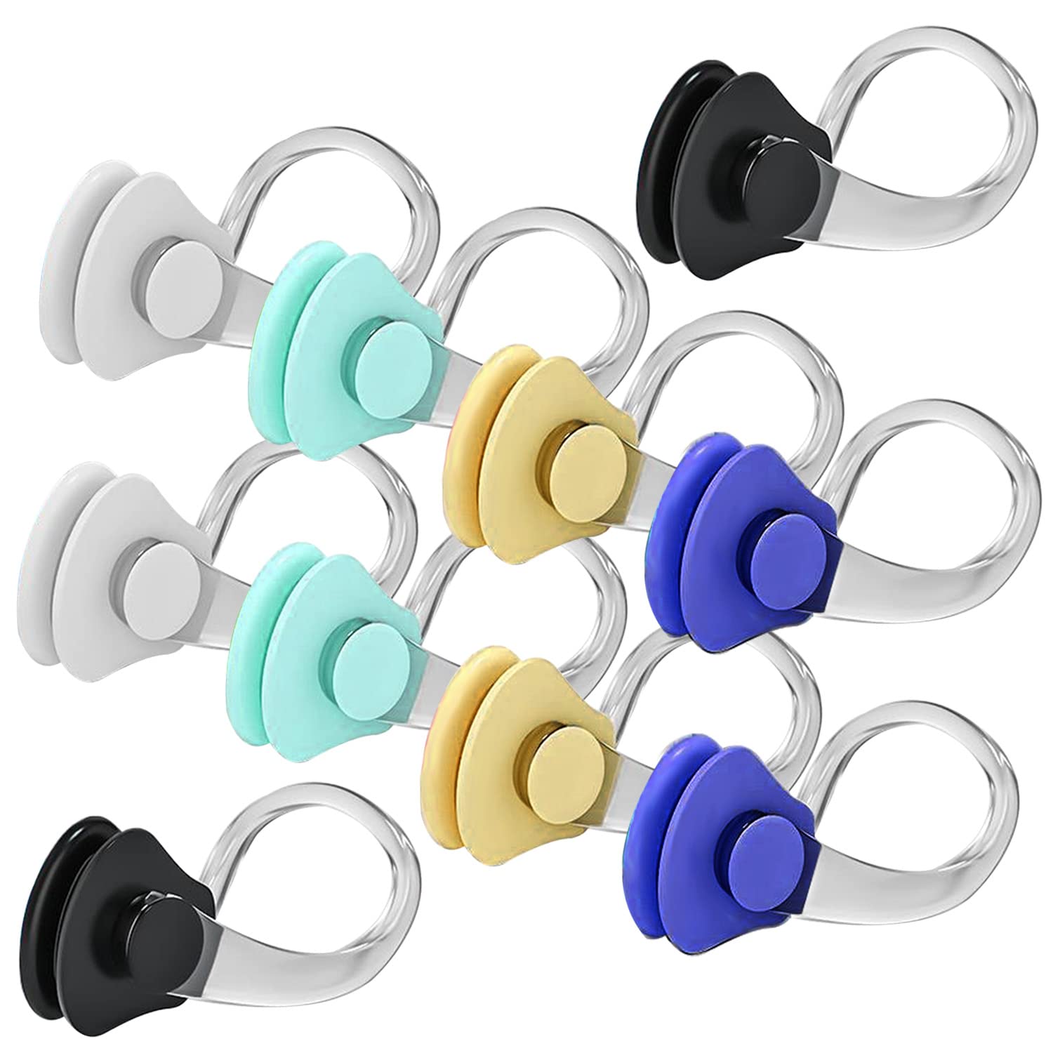 Linwnil 10Pcs Nose Clip For Swimming Nose Plugs For Kids And Adults Multi-Color