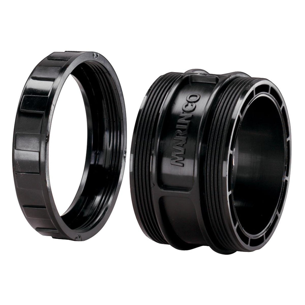 Marinco 110R Sealing Collar With Threaded Ring For 20 And 30 Amp Systems, Black, 30A Sealing Collar & Threaded Ring