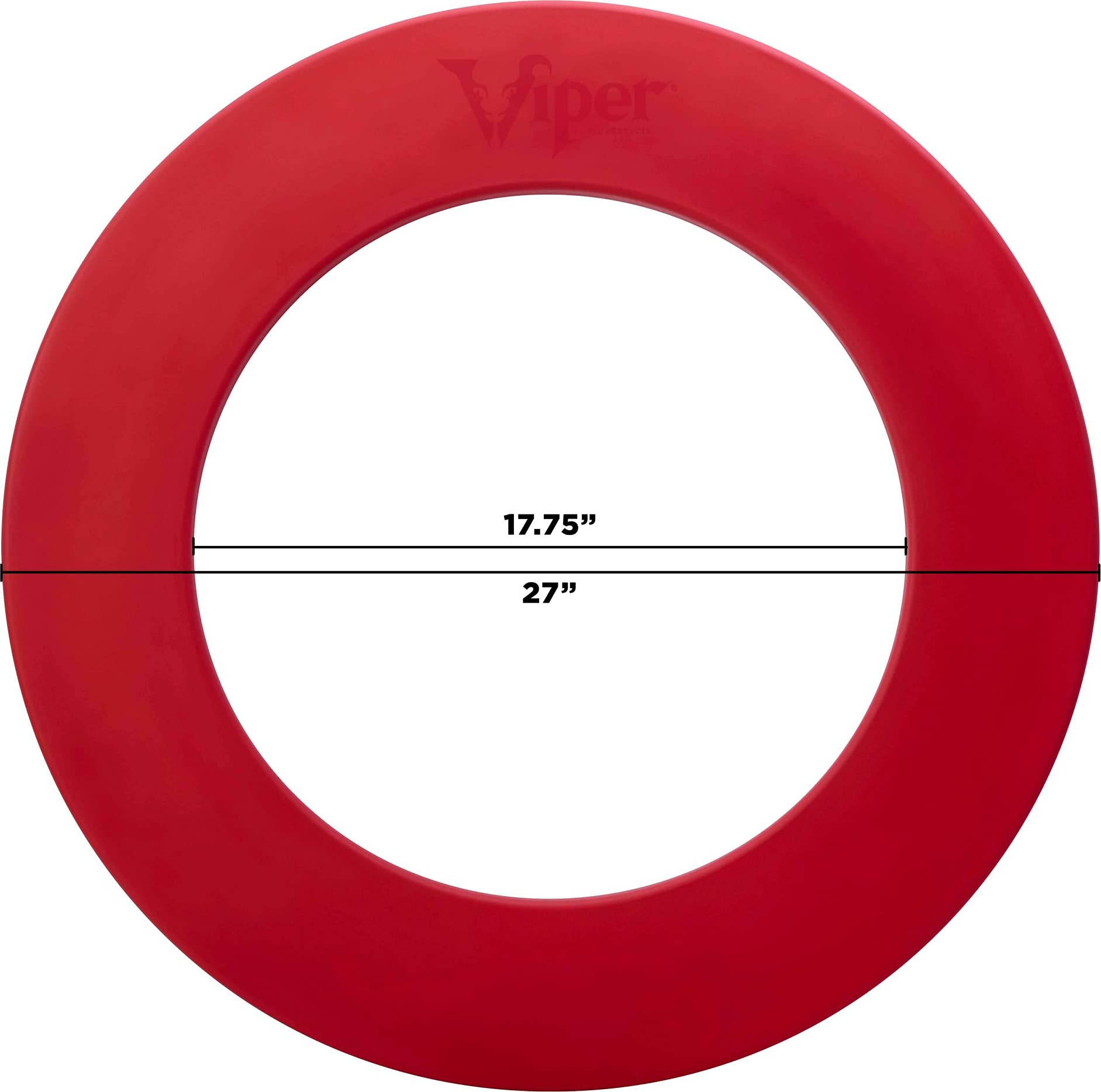 Viper By Gld Products Guardian Dartboard Surround Sisal/Bristle Steel-Tip Dartboard Wall Protector, Red, For 17.75    Steel Tip