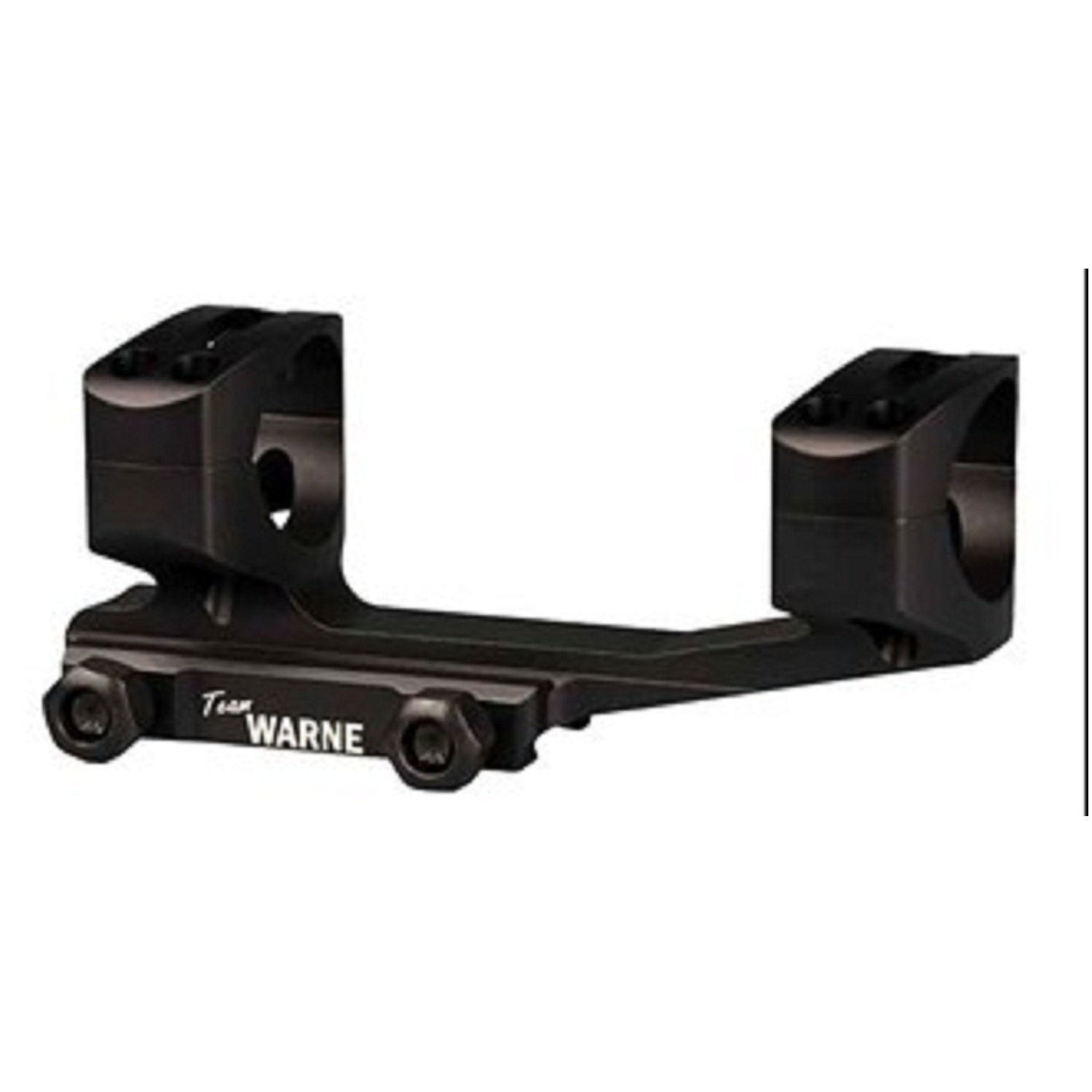 WARNE Gen 2 Extended Skeletonized 1 Inch Cantilever Mount - Lightweight 6061 Aluminum Optic Mount with Forward Offset, Matte Bla