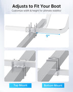 Jy Performance 57 In Boat Trailer Guides Bunk Carpeted, Adjustable Boat Guide-On Hot Dip Galvanized Finish For Ski Boat, Fishing