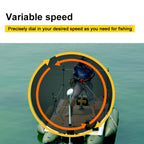 Aquos Haswing White 12V 55Lbs 54Inch Bow Mount Trolling Motor With 2.4 G Remote Control, Quick Release Bracket For Inflatable Bo