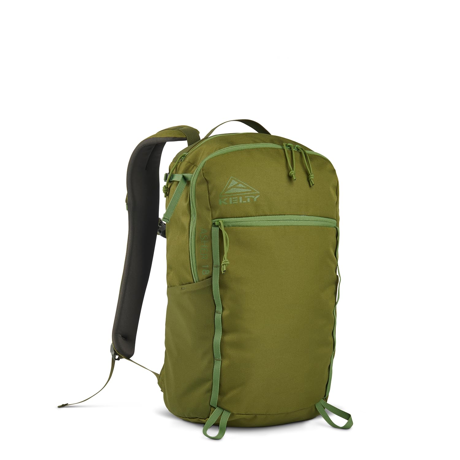 Kelty Asher Backpack, Daypack to Multi-Day Backpacking Capacity, Hiking, Lightweight Travel Pack, Internal Frame (18L Moss)