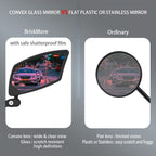 Bike Mirror For Handlebar Bikes Briskmore Bicycle Mirror For Scooter E-Bike, Scratch Resistant Glass Lens, Ajustable And Rotatab