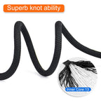 X Xben Rock Climbing Rope, Static Uiaa Mountain Climb Ropes, 10.5Mm 64Ft Black Mountaineering Climbing Gear For Rescue, Hiking,