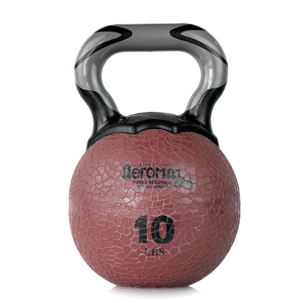 Aeromat Elite Kettlebell Medicine Ball Maroon 10 Lbs