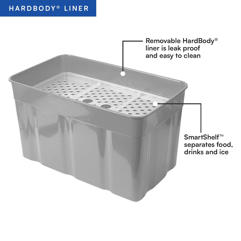 Titan by Arctic Zone 48 Can Zipperless Soft Cooler with HardBody Liner, Seagrass