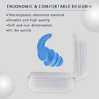 Waterproof Swimming Ear Plugs For Kids, 3 Pairs Soft Silicone Reusable Earplugs, Ear Protection For Showering Swimming For Child