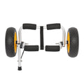 Bonnlo Kayak Car Foldable Aluminum Kayak Trailer with 10 Solid Tires, Universal Kayaks Wheel Cart Dolly for Canoe, Paddle Boar
