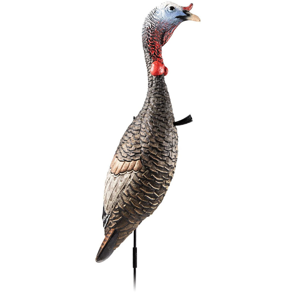 Flextone Hunting Lightweight Ultra Realistic Lifelike One Piece Outdoor Submissive Funky Chicken Turkey Decoy, Gen Ii
