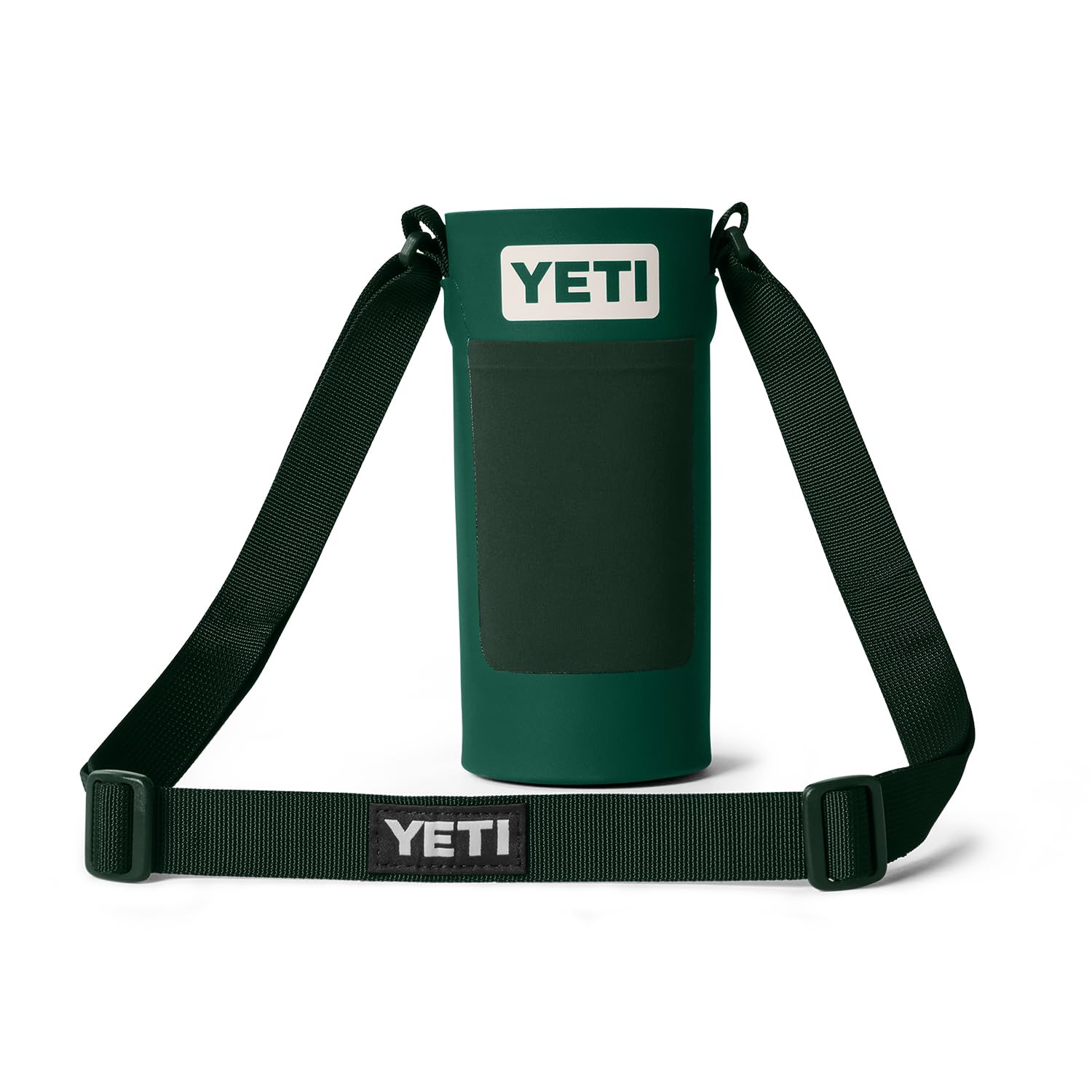 YETI Small Bottle Sling for Rambler 18 oz. Bottle, Black Forest Green