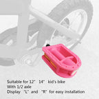 N3Od3Er Upgraded Kid'S Bike Pedal 1/2-Inch Bike Pedals 1 Pair Kids Spindle Pedals Resin Fit 12'' 14'' Youth Bikes (Pink)