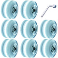 Nezylaf 8 Pack 78A Light Up Roller Skate Wheels 32  5836  65Mm, Luminous Skate Wheels With Bearings Installed For Indoor Or Outd