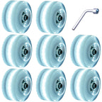 Nezylaf 8 Pack 78A Light Up Roller Skate Wheels 32  5836  65Mm, Luminous Skate Wheels With Bearings Installed For Indoor Or Outd