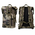 Dead Bird Enterprises Roll Top Waterproof Backpack, 25L Camouflage Pattern Dry Bag with MOLLE Loops and Adjustable Straps, Water