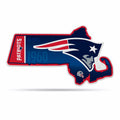 Rico Industries Nfl Football New England Patriots State Shape Shape Cut Pennant - Home And Living Room D  Cor - Soft Felt Ez To