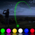 Thiodoon Glow In The Dark Golf Balls Light Up Led Golf Balls Night Golf Gift Sets For Men Kids Women 3 Pack (Red& Green& White)