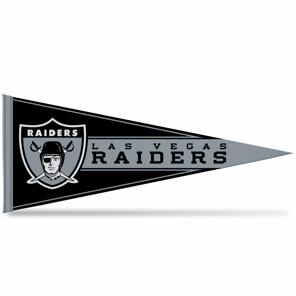 Rico Industries Nfl Football Las Vegas Raiders Retro 12'' X 30'' Felt Wall D  Cor Pennant - Great For Home/Bed Room/Man Cave D
