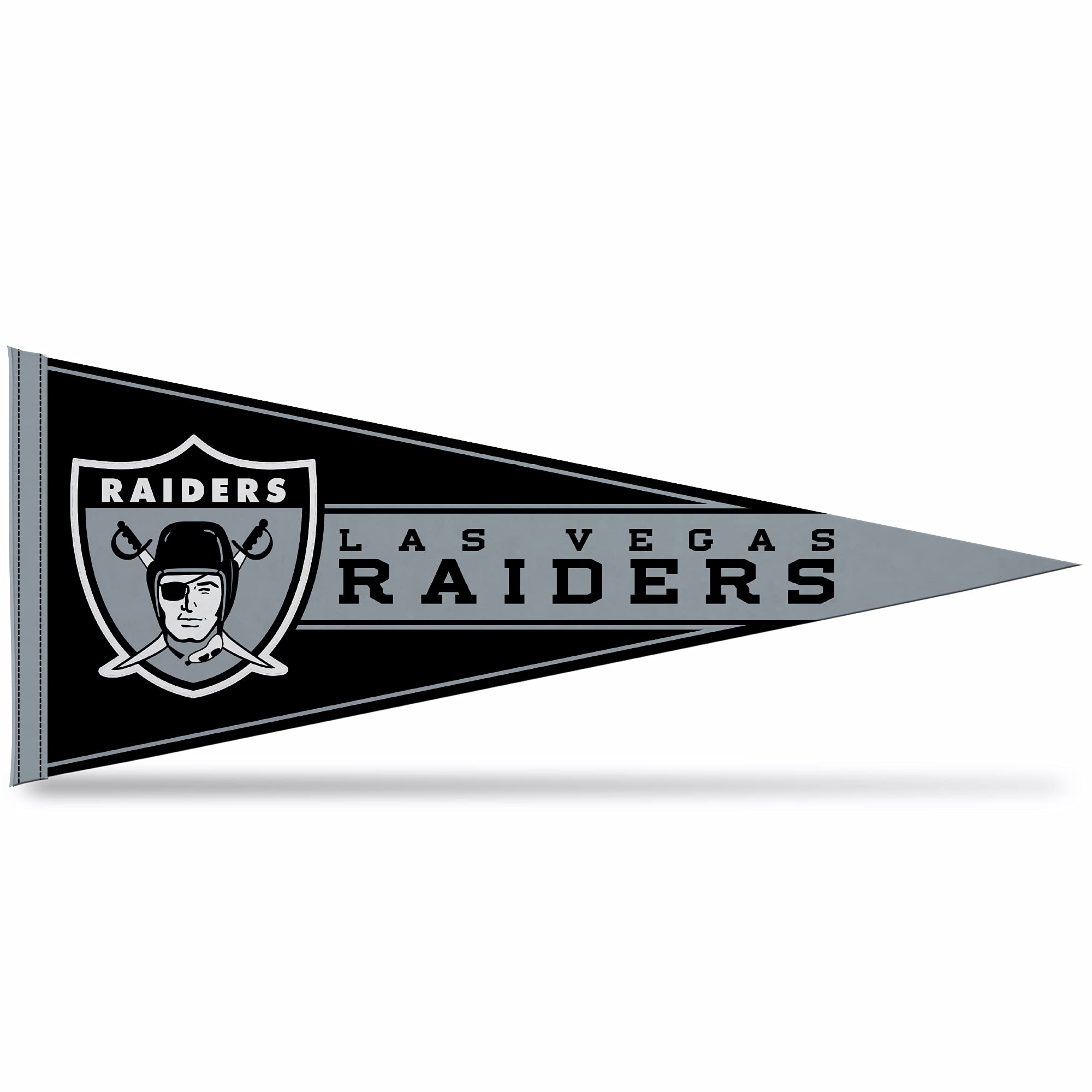 Rico Industries Nfl Football Las Vegas Raiders Retro 12'' X 30'' Felt Wall D  Cor Pennant - Great For Home/Bed Room/Man Cave D