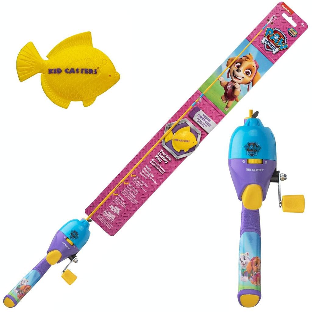 Paw Patrol Girls Fishing Kit, 29.5 Medium Action Rod, 3.1:1 Gear Ratio, Practice Casting Plug
