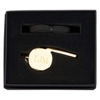 Coach Whistle, Gold Plated 2.125'' H X 1'' W