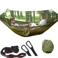 Hammocks For Outside With Mosquito Net,Camping Hammock Lightweight Portable Parachute 2 Person Outdoor Hammock For Indoor Backpa