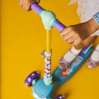 Jetson Disneys The Little Mermaid Three-Wheel Kids Kick Scooter | Includes LED Lights on Stem & Light-Up Wheels |Height-Adjust