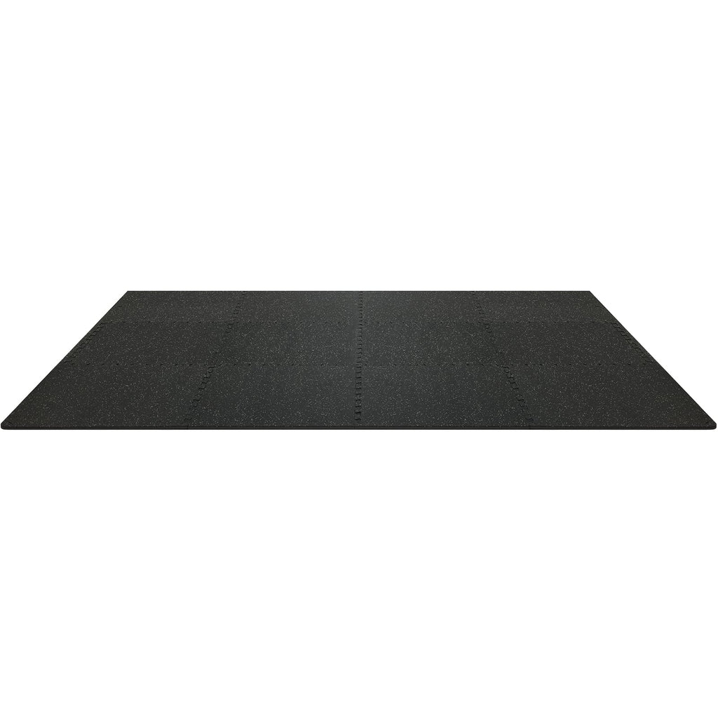 Vevor 12 Pcs 1/2 Inch Thick Gym Floor Mats, 24'' X 24'' Eva Foam & Rubber Top Interlocking Workout Floor Mats With 48 Sq.Ft Cove