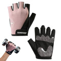 Proberos Gym Gloves For Woman Workout, Breathable Fingerless Gym Gloves With AntiSlip Silione Palm, Adjustable Wrist Closure Wo