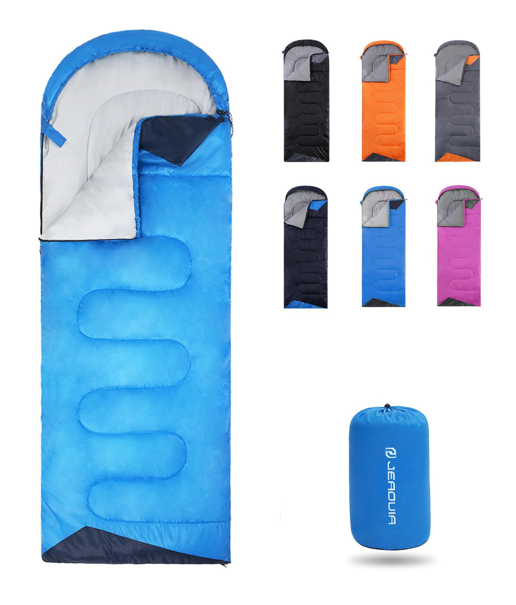 Sleeping Bag For Kids Adults Boys Girls Youth, Cold&Warm Weather, Backpacking Ultralight Lightweight Compact Waterproof For Camp