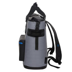 Built Welded Soft Portable Backpack Cooler With Wide Mouth Opening - Insulated And Leak-Proof Gray 5233505
