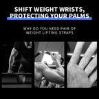 Manueklear Weight Lifting Grips, Leather Hooks Straps For Deadlifts, Pull-Ups, Heavy Shrugs, Non-Slip Adjustable Wrist Wrap Glov