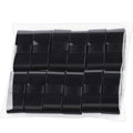 12 Pieces Tennis Racket Badminton Racket Grip Tape Overgrips for Anti-Slip and Sweat Absorbent Grip (Black, 12 Pieces)