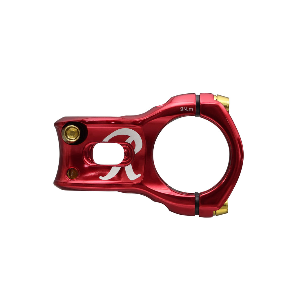 Spank X Rainier Split 35 Stem, 35Mm Red, W/Gold Cap, 2025 Edition