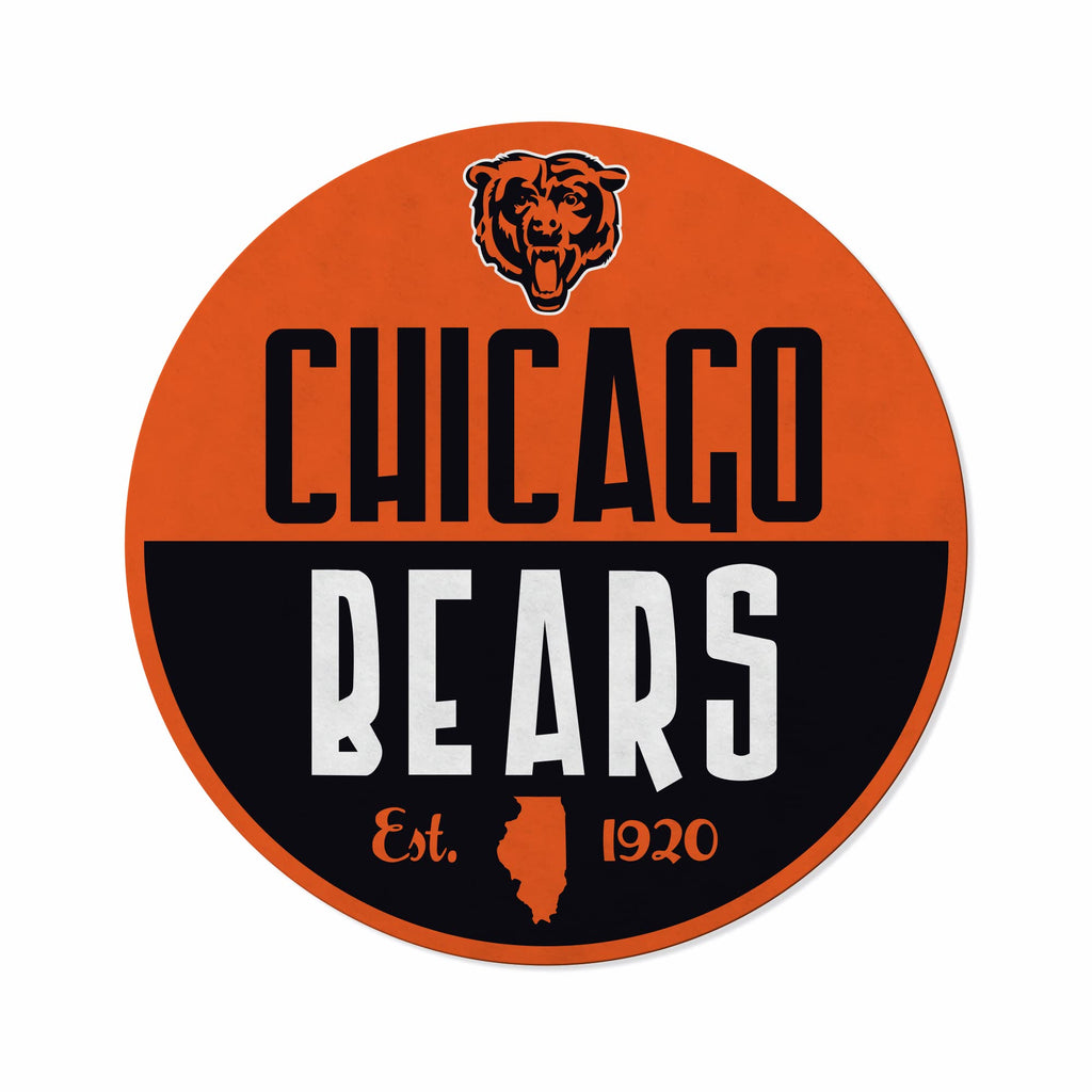 Rico Industries Nfl Football Chicago Bears Classic Shape Cut Pennant - Home And Living Room D  Cor - Soft Felt Ez To Hang