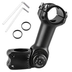 Triwonder Bike Stem 25.4 31.8 Adjustable 60 Degree 90Mm 110Mm 130Mm Bike Handlebar Extender Stem Riser Bicycle Handle Bar Extens