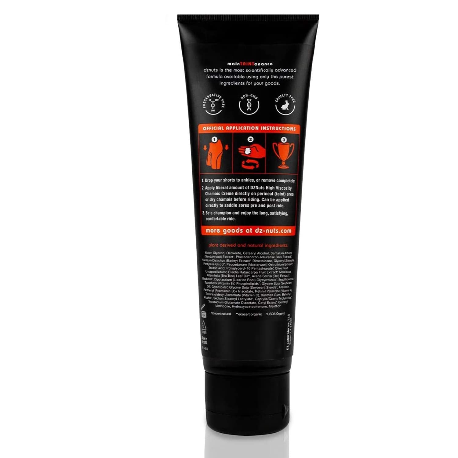 Dznuts Men'S Pro Chamois Cream 1 Pack + Towel
