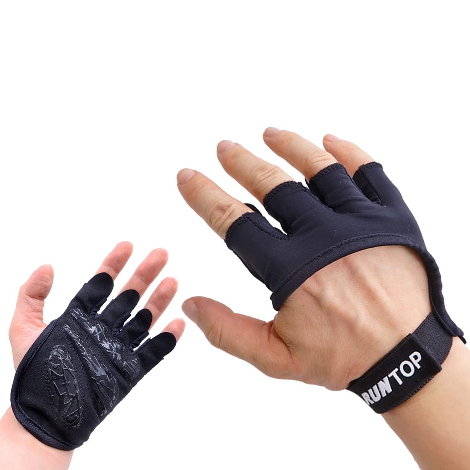 RUNTOP Workout Gloves Cross Training Grip Pads Exercise Home Fitness Weightlifting Powerlifting Gym Rowing Yoga Pole Women Men H