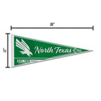Rico Industries Ncaa North Texas Mean Green Classic 12'' X 30'' Felt Wall D  Cor Pennant - Great For Home/Bed Room/Man Cave D  C