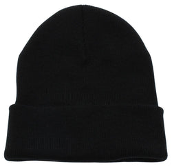 Cuffed Plain Beanie Skull Cap | Winter Unisex Knit Hat Toboggan For Men & Women | Unique & Timeless Clothing Accessories By Top 