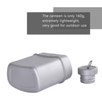 Boundless Voyage Titanium Military Canteen With Carry Bag Outdoor Camping Big Capacity Water Bottle Cup Pot Mess Kits 1100Ml Ti1