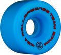 Rollerbones Team Logo 98A Recreational Roller Skate Wheels (Set of 8), Blue, 57mm