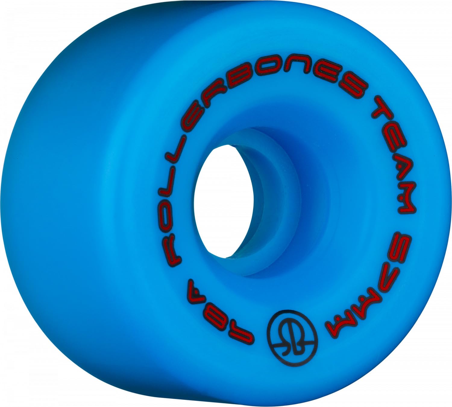 Rollerbones Team Logo 98A Recreational Roller Skate Wheels (Set of 8), Blue, 57mm
