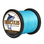 Hercules Braided Fishing Line 1500M 1640Yds 10Lbs-200Lbs Pe Superline 8 Strands (Blue 40Lb/18.1Kg 0.32Mm)